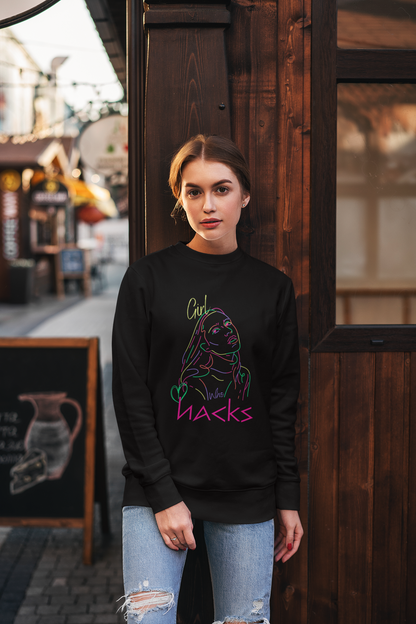 Girl Who Hacks Sweatshirt