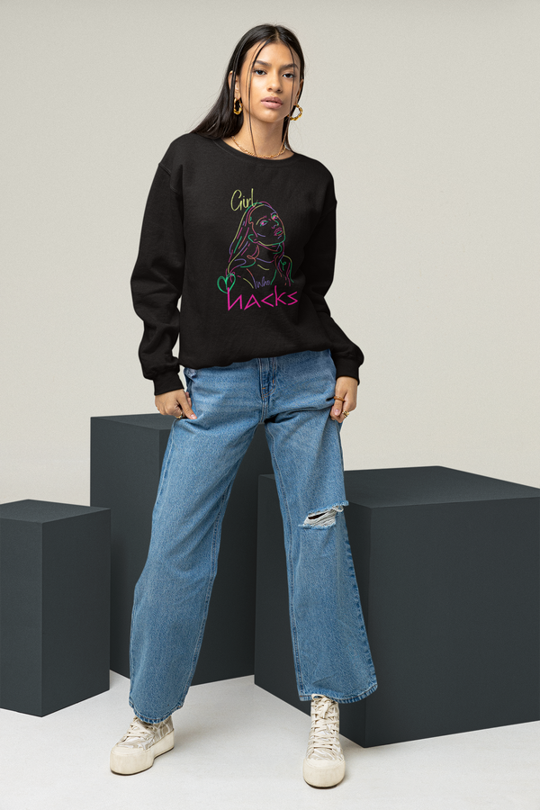 Girl Who Hacks Sweatshirt